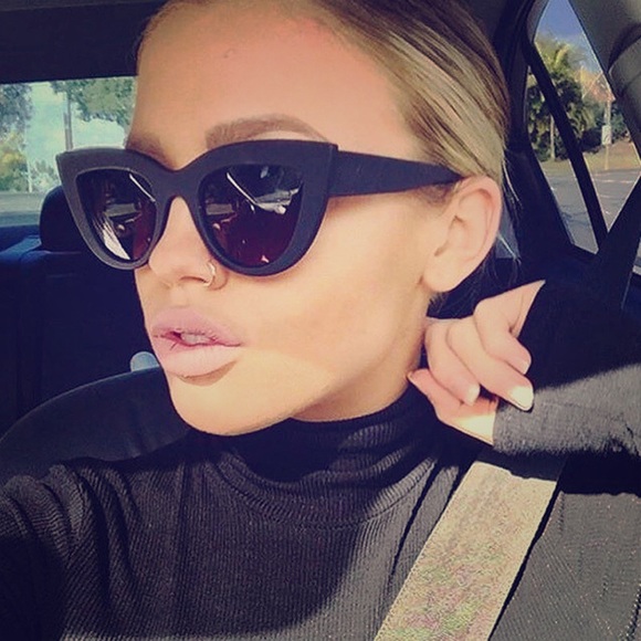 Accessories - SOLD** Fashion Black Cat Eye Sunglasses